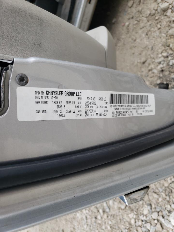 Photo 10 from auction – 2010 CHRYSLER TOWN & COU with VIN 2A4RR5D17AR494257