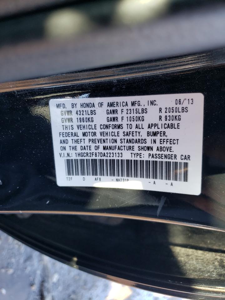Photo 10 from auction – 2013 HONDA ACCORD EXL with VIN 1HGCR2F87DA223133