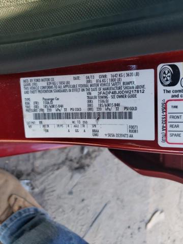Photo 10 from auction – 2013 FORD FIESTA SE with VIN 3FADP4BJ0DM217812