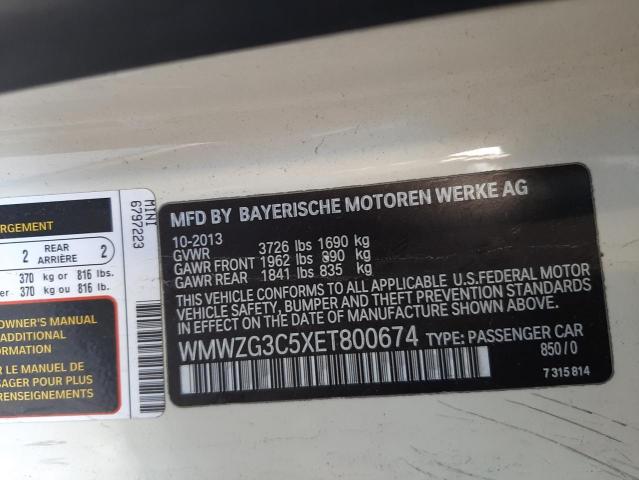 Photo 10 from auction – 2014 MINI COOPER S C with VIN WMWZG3C5XET800674