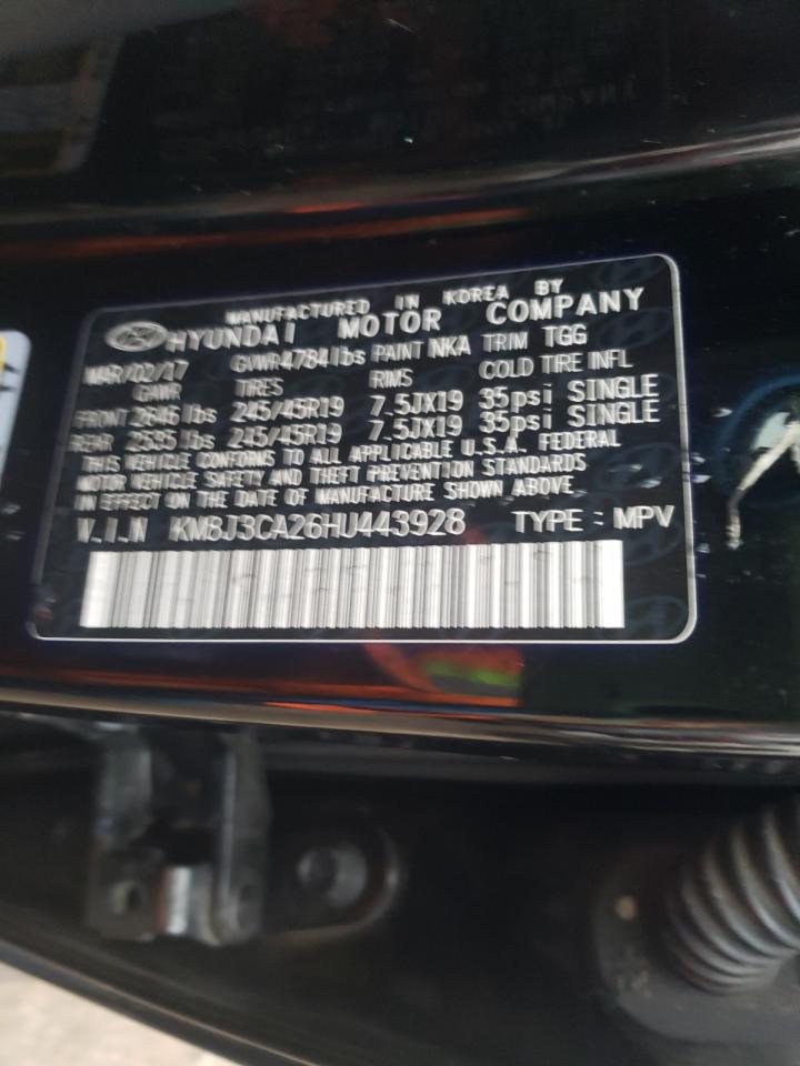 Photo 10 from auction – 2017 HYUNDAI TUCSON LIM with VIN KM8J3CA26HU443928
