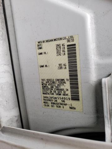 Photo 10 from auction – 2010 NISSAN ALTIMA BAS with VIN 1N4AL2AP1AN554919