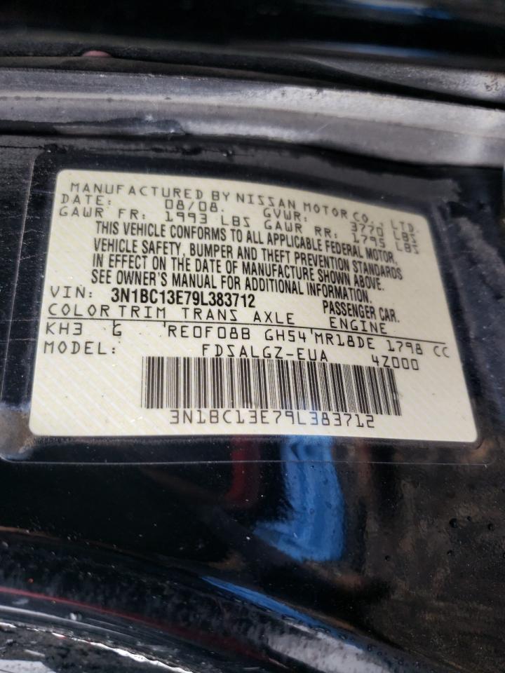Photo 10 from auction – 2009 NISSAN VERSA with VIN 3N1BC13E79L383712