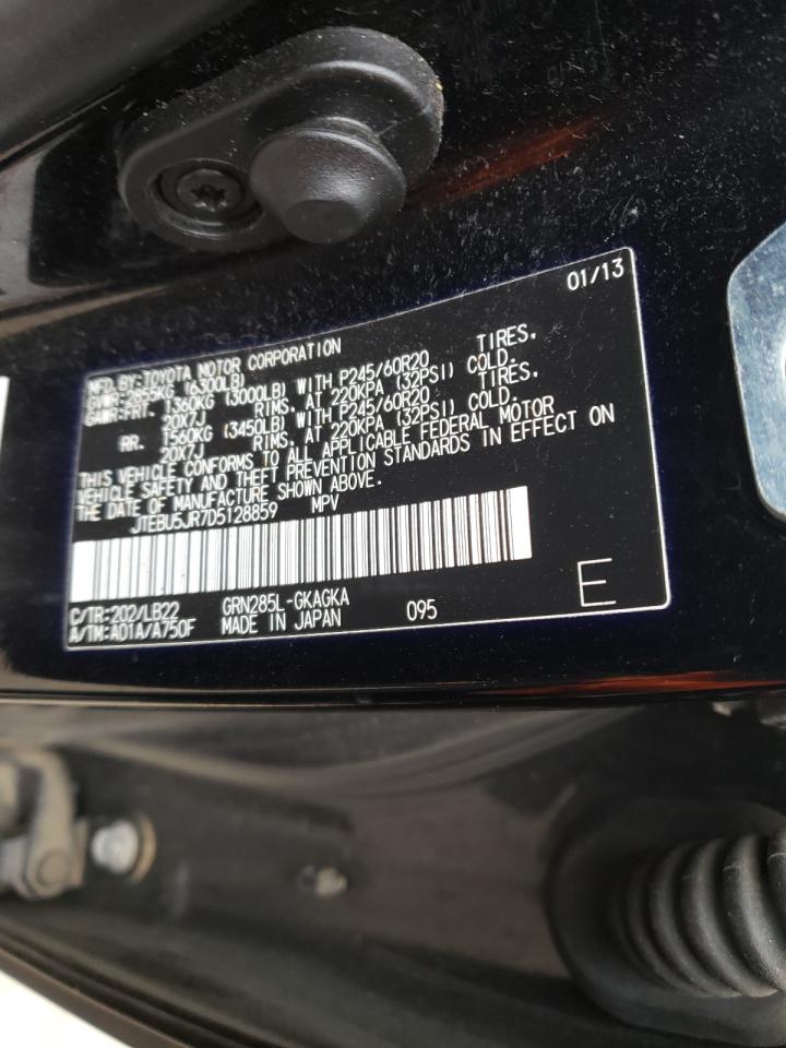 Photo 10 from auction – 2013 TOYOTA 4RUNNER SR with VIN JTEBU5JR7D5128859