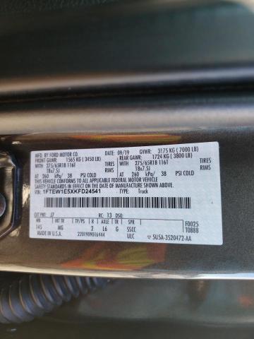 Photo 10 from auction – 2019 FORD F150 SUPER with VIN 1FTEW1E5XKFD24541