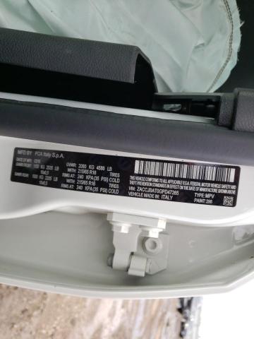 Photo 10 from auction – 2016 JEEP RENEGADE S with VIN ZACCJBAT0GPD47265