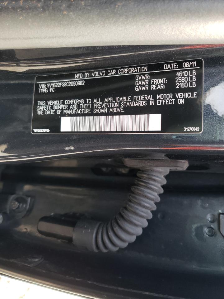 Photo 10 from auction – 2012 VOLVO S60 T5 with VIN YV1622FS8C2090882