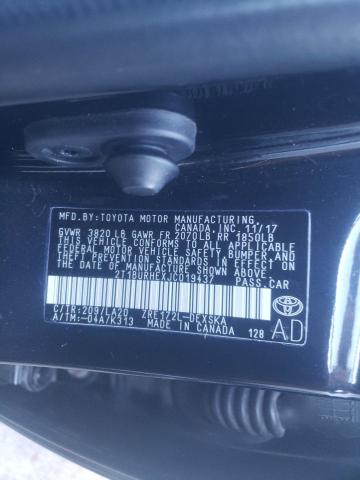 Photo 10 from auction – 2018 TOYOTA COROLLA L with VIN 2T1BURHEXJC019437