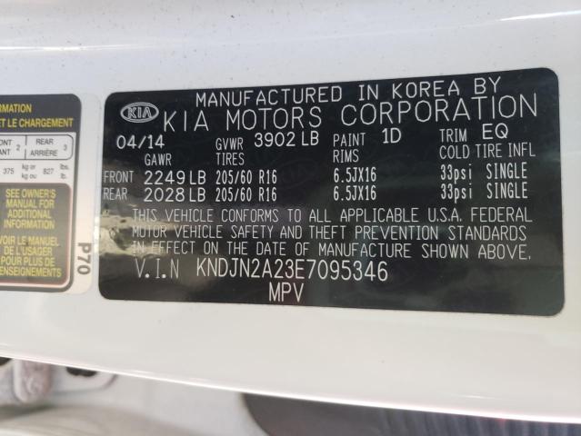 Photo 10 from auction – 2014 KIA SOUL with VIN KNDJN2A23E7095346