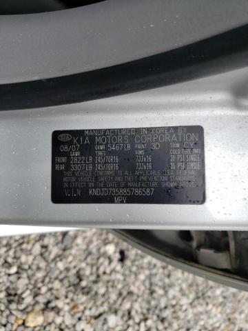 Photo 10 from auction – 2008 KIA SORENTO EX with VIN KNDJD735885786587