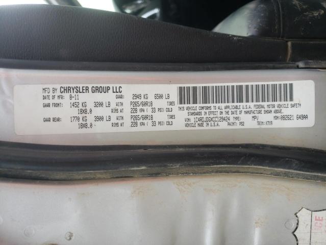 Photo 10 from auction – 2012 DODGE DURANGO CR with VIN 1C4RDJDGXCC129424