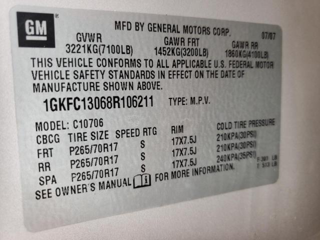 Photo 10 from auction – 2008 GMC YUKON with VIN 1GKFC13068R106211