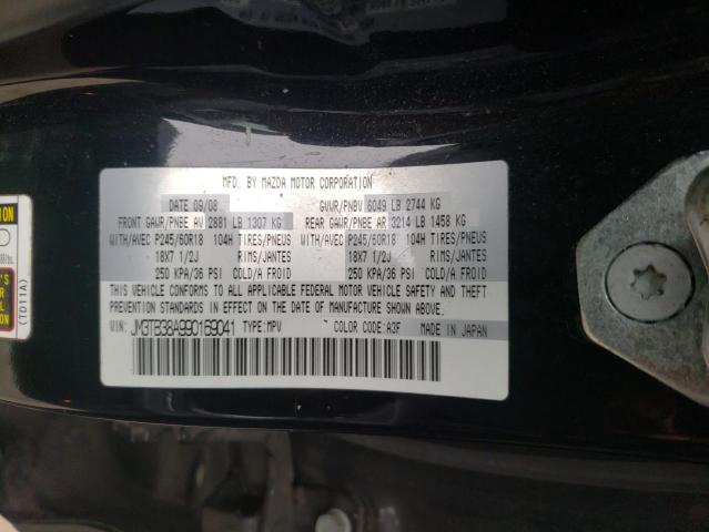 Photo 10 from auction – 2009 MAZDA CX-9 with VIN JM3TB38A990169041