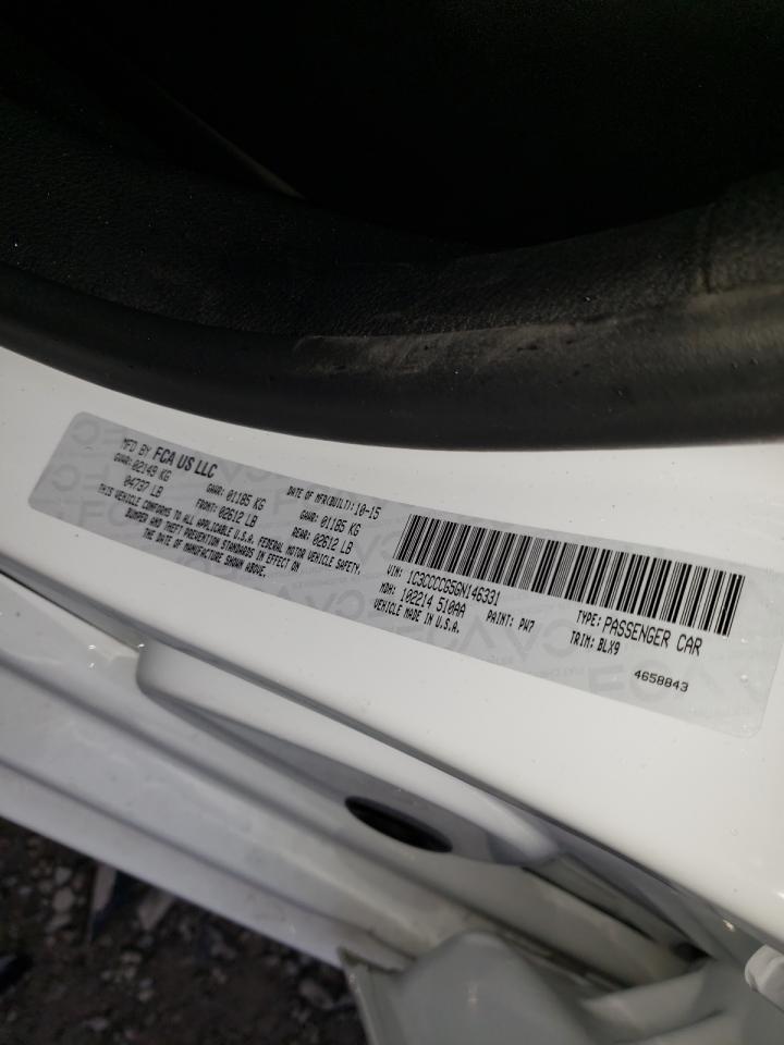 Photo 10 from auction – 2016 CHRYSLER 200 C with VIN 1C3CCCCG5GN146331