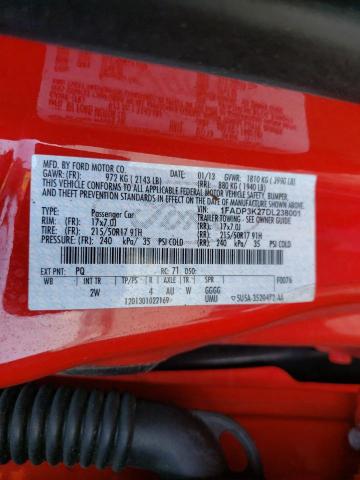 Photo 10 from auction – 2013 FORD FOCUS SE with VIN 1FADP3K27DL238001