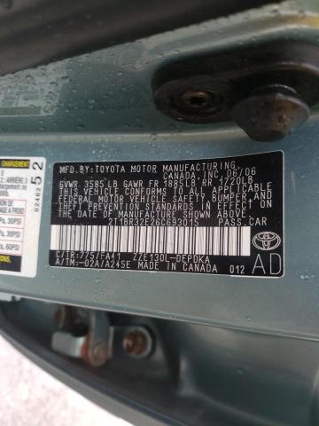 Zdjęcie 10 z aukcji – 2006 TOYOTA COROLLA CE z VIN 2T1BR32E26C693015