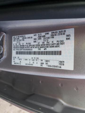 Photo 10 from auction – 2016 FORD ESCAPE S with VIN 1FMCU0F73GUB28222