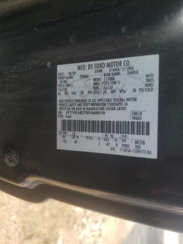 Photo 10 from auction – 2009 FORD RANGER SUP with VIN 1FTYR14D79PA66819