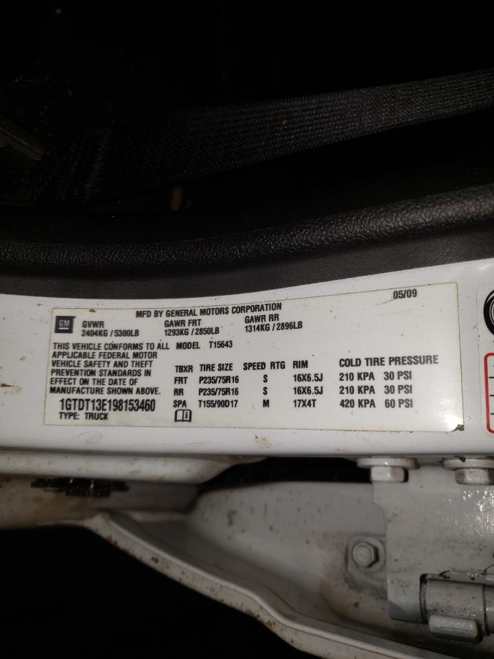 Photo 10 from auction – 2009 GMC CANYON with VIN 1GTDT13E198153460