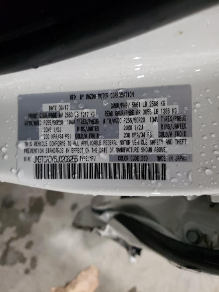 Photo 10 from auction – 2018 MAZDA CX-9 GRAND with VIN JM3TCADY6J0208256