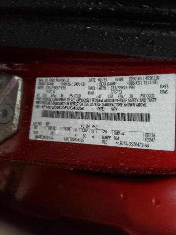 Photo 10 from auction – 2015 FORD ESCAPE SE with VIN 1FMCU0GX0FUB45850