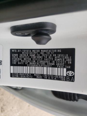 Photo 10 from auction – 2018 TOYOTA COROLLA L with VIN 5YFBURHE9JP784977
