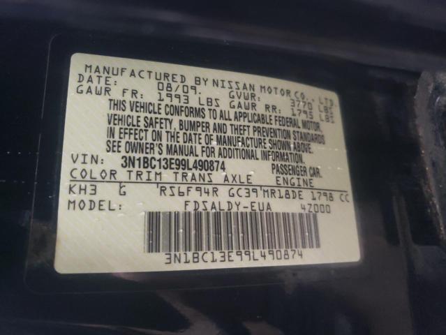 Photo 10 from auction – 2009 NISSAN VERSA S with VIN 3N1BC13E99L490874