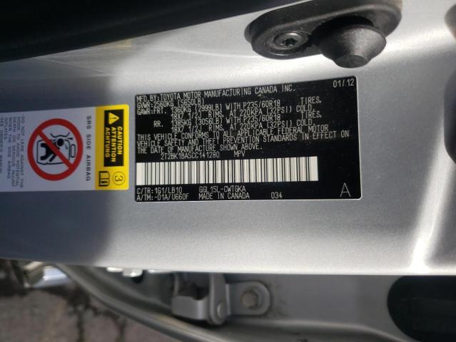 Photo 10 from auction – 2012 LEXUS RX 350 with VIN 2T2BK1BA5CC141280