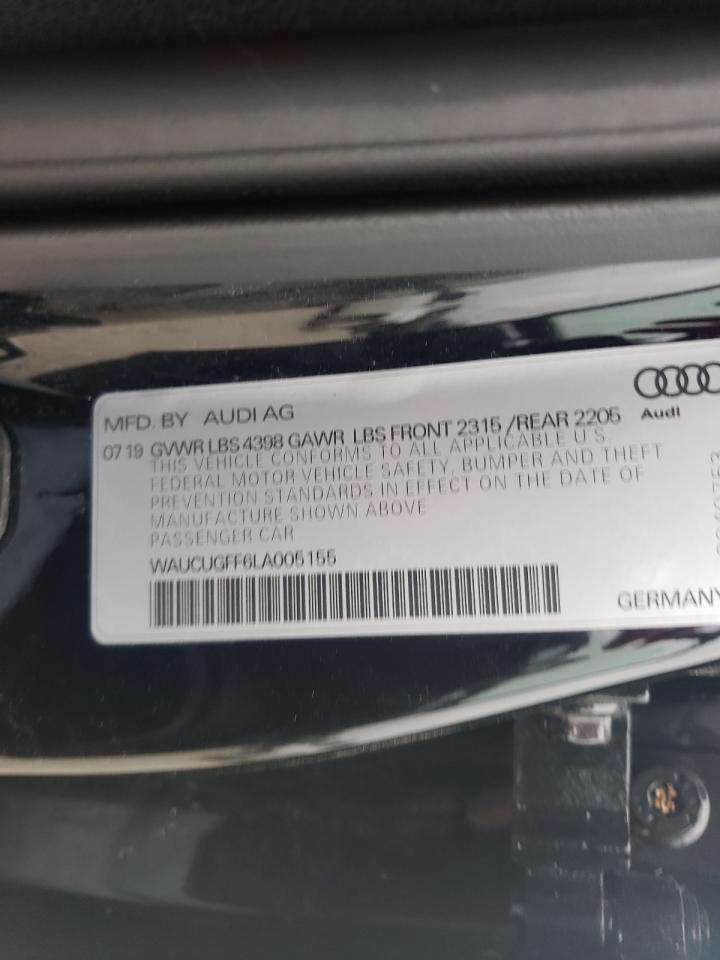 Photo 10 from auction – 2020 AUDI A3 PREMIUM with VIN WAUCUGFF6LA005155