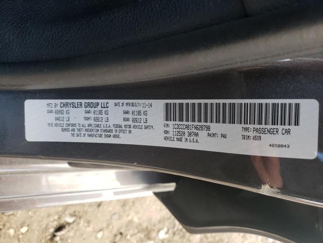 Photo 10 from auction – 2015 CHRYSLER 200 LIMITE with VIN 1C3CCCAB1FN628798
