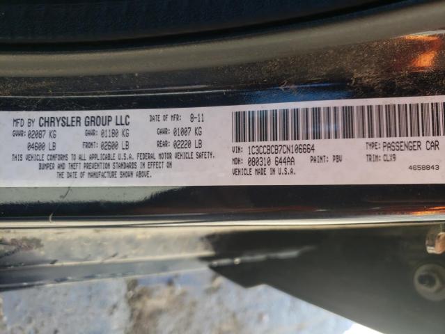 Photo 10 from auction – 2012 CHRYSLER 200 LIMITE with VIN 1C3CCBCB7CN106664