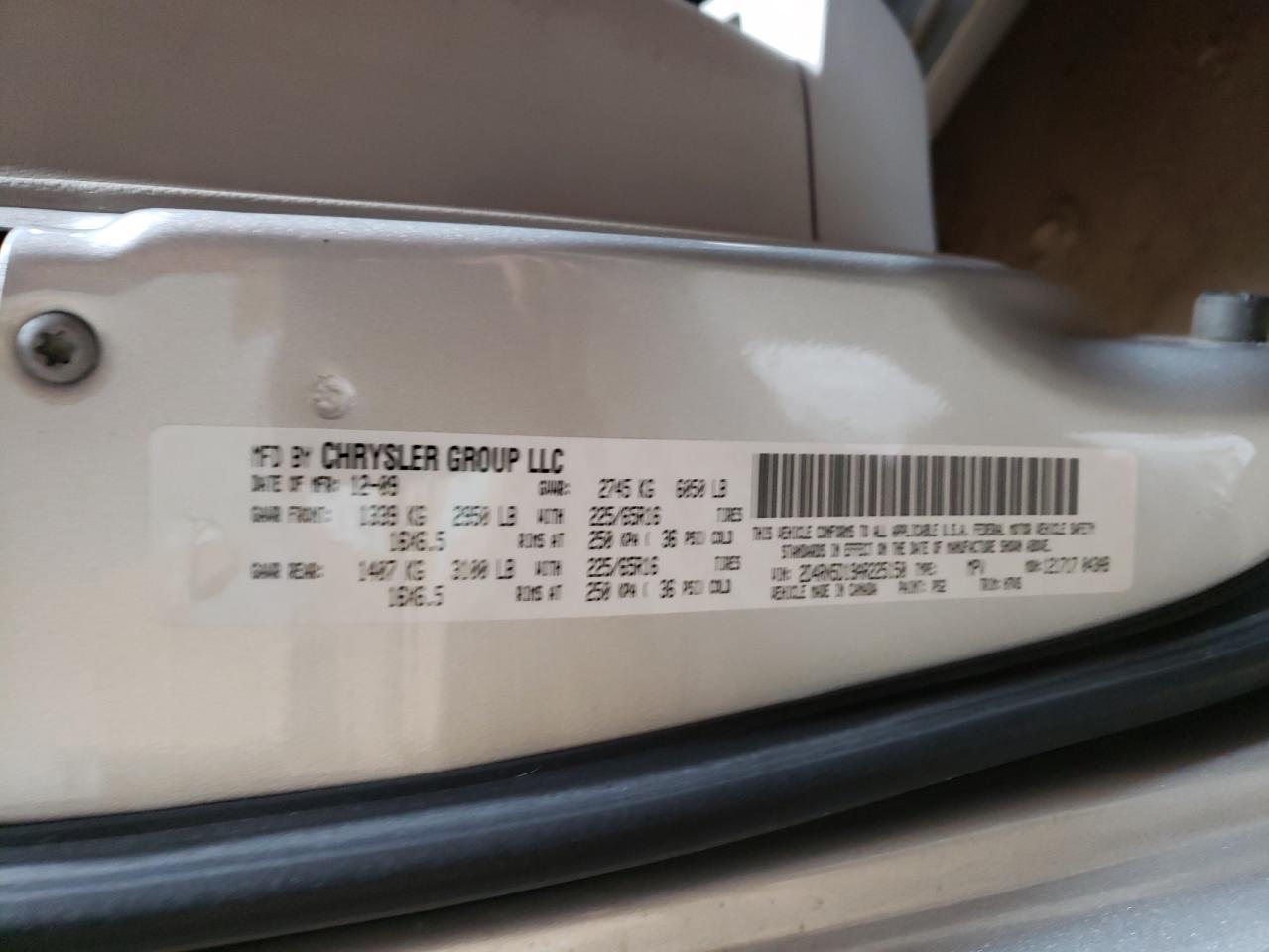 Photo 10 from auction – 2010 DODGE GRAND CARA with VIN 2D4RN5D19AR225150