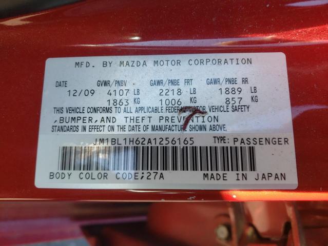 Photo 10 from auction – 2010 MAZDA 3 S with VIN JM1BL1H62A1256165