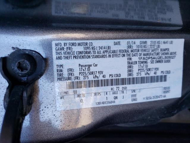 Photo 10 from auction – 2014 FORD C-MAX SE with VIN 1FADP5AU2EL505027