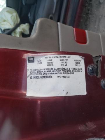Photo 10 from auction – 2003 CHEVROLET MALIBU with VIN 1G1ND52J63M688394