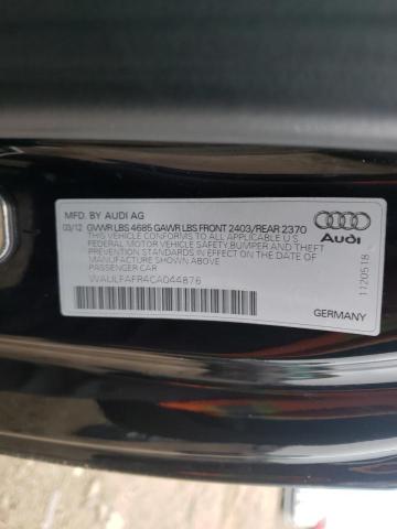 Photo 10 from auction – 2012 AUDI A5 QUATTRO with VIN WAULFAFR4CA044876