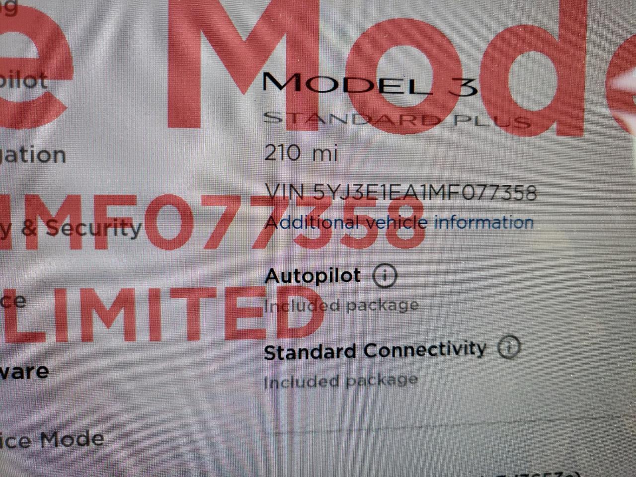 Photo 8 from auction – 2021 TSMR MODEL S with VIN 5YJ3E1EA1MF077358