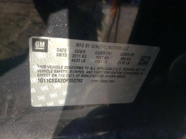 Photo 10 from auction – 2013 CHEVROLET MALIBU 1LT with VIN 1G11C5SA2DF352782