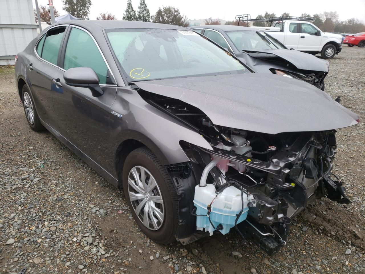 TOYOTA CAMRY LE 2020 with VIN 4T1C31AK9LU521950 - Photo from auction