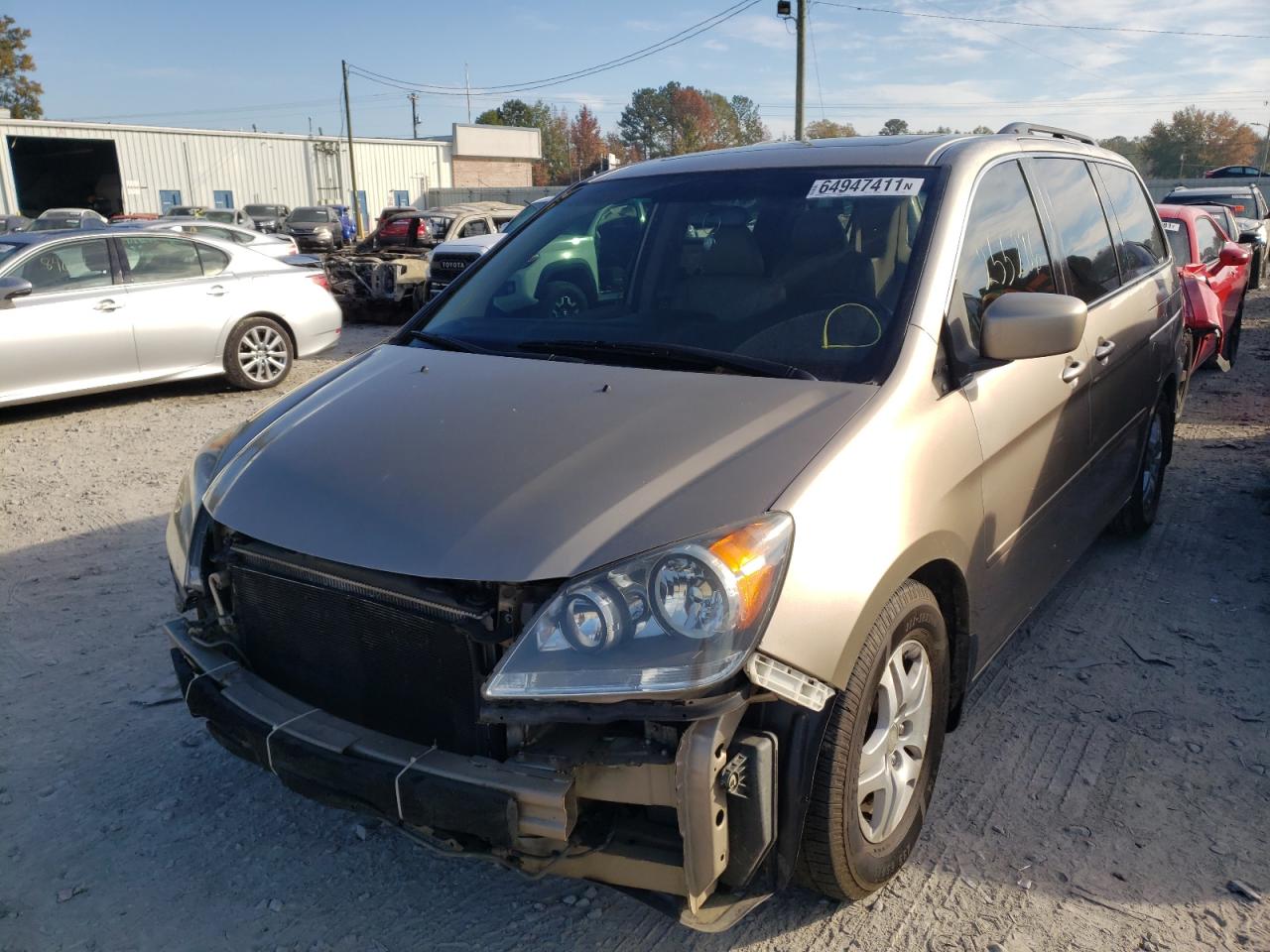 Photo 2 from auction – 2007 HONDA ODYSSEY EX with VIN 5FNRL38717B107961