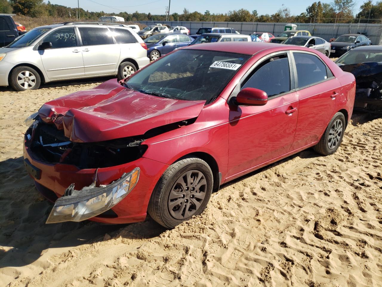 Photo 2 from auction – 2013 KIA FORTE EX with VIN KNAFU4A25D5729784
