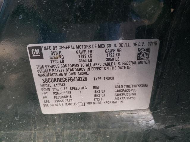 Photo 10 from auction – 2015 CHEVROLET SILVERADO with VIN 3GCUKREC6FG439226