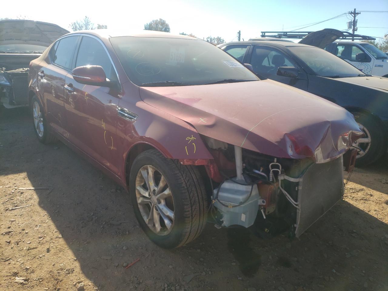 KIA OPTIMA EX 2012 with VIN 5XXGN4A7XCG070840 - Photo from auction