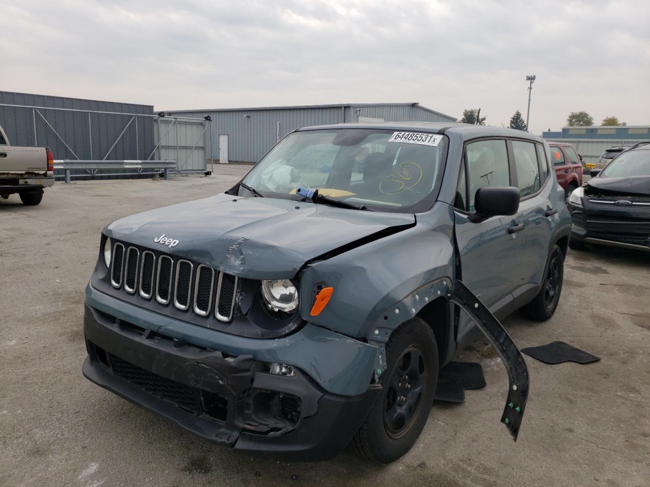 Photo 2 from auction – 2017 JEEP RENEGADE S with VIN ZACCJAABXHPG15418