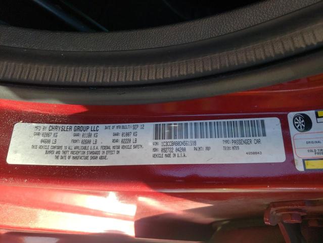 Photo 10 from auction – 2013 CHRYSLER 200 LX with VIN 1C3CCBAB0DN561599