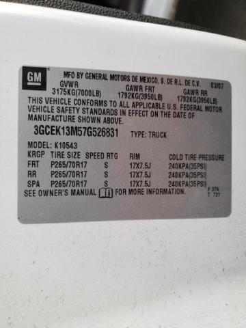 Photo 10 from auction – 2007 CHEVROLET SILVERADO with VIN 3GCEK13M57G526831