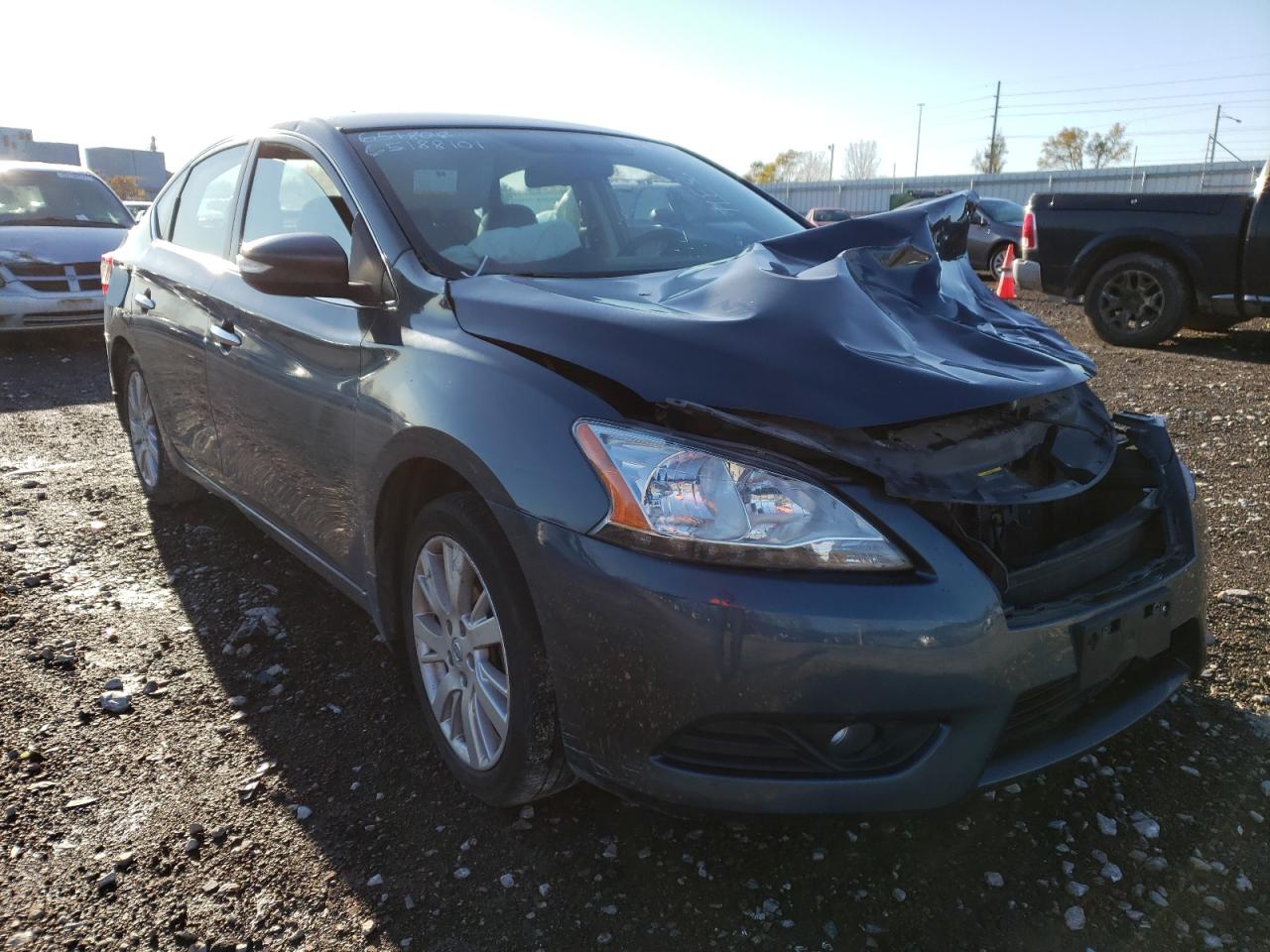 NISSAN SENTRA S 2014 with VIN 3N1AB7AP8EY214205 - Photo from auction