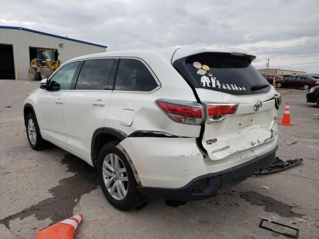 Photo 3 from auction – 2014 TOYOTA HIGHLANDER with VIN 5TDZKRFH5ES015553