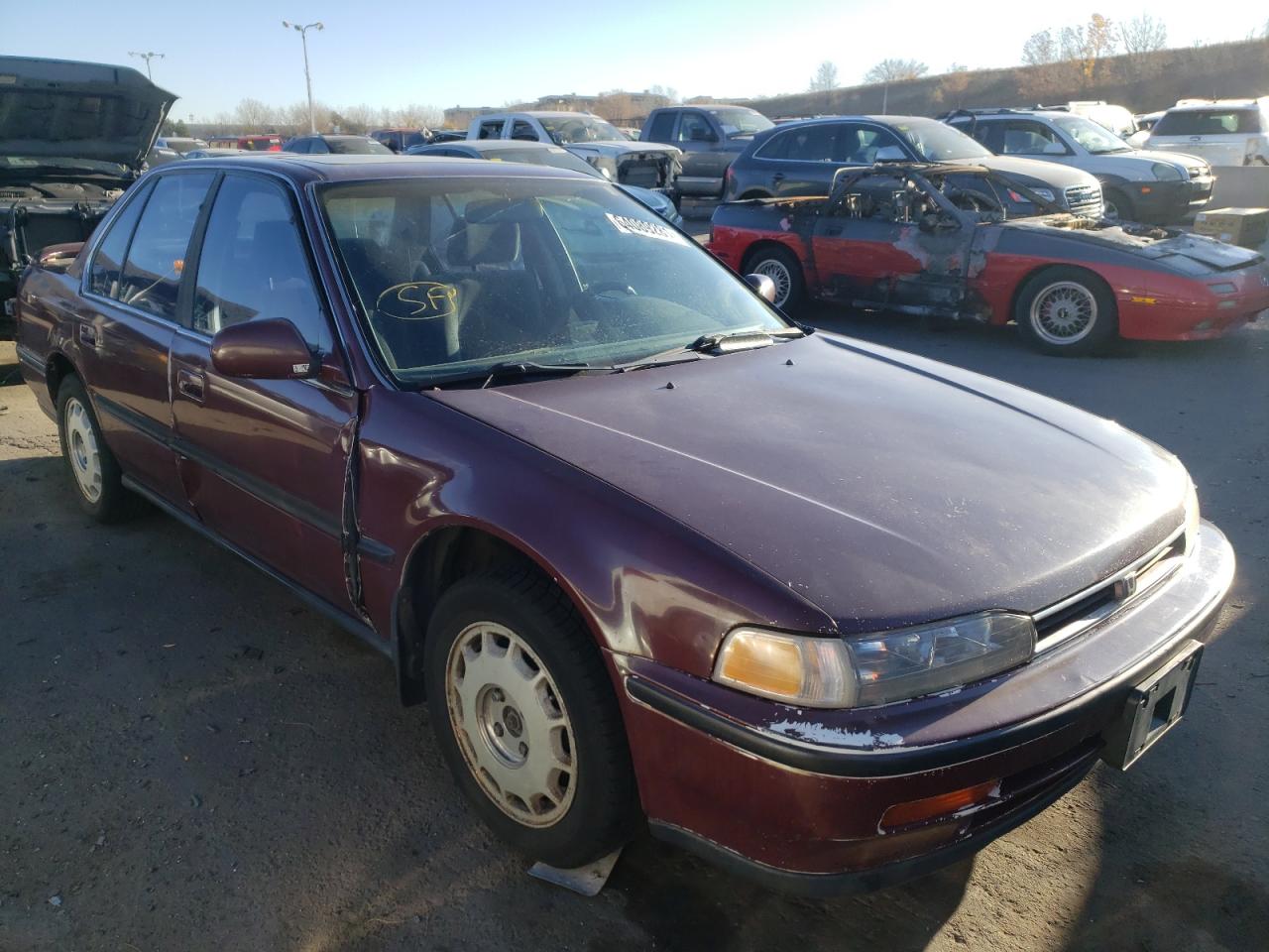 HONDA ACCORD EX 1993 with VIN JHMCB7674PC001146 - Photo from auction