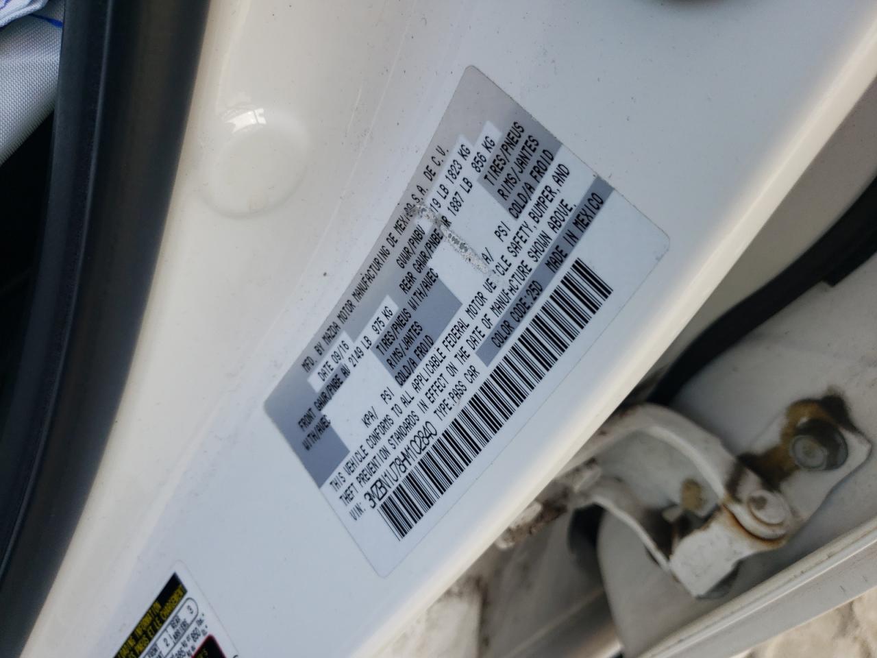 Photo 10 from auction – 2017 MAZDA 3 SPORT with VIN 3MZBN1U78HM102840